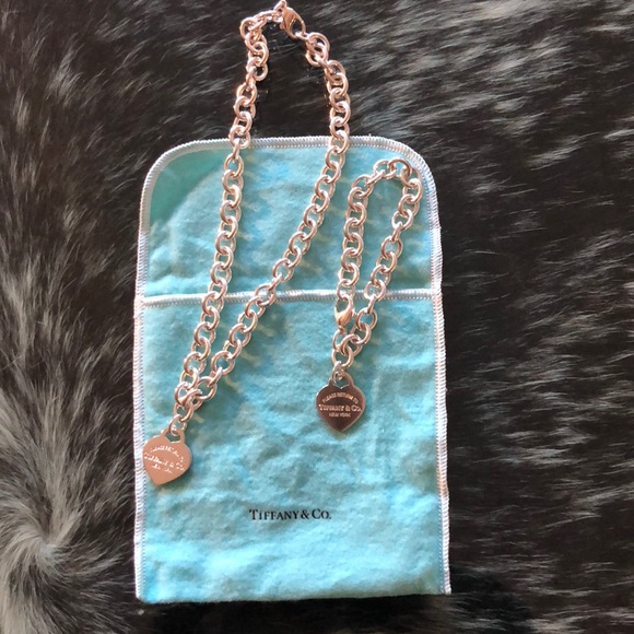 Tiffany & Co. Jewelry - Tiffany & Company Charm Bracelet and necklace